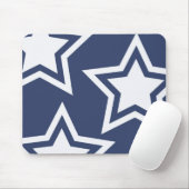 青い白い星 マウスパッド (マウス)