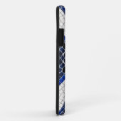 青い白い波のパターン04 Case-Mate iPhoneケース (裏面/右)