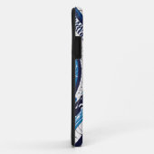 青い白い波のパターン05 Case-Mate iPhoneケース (裏面/右)