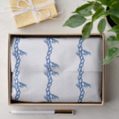 青い白い航海のロープの波のパターンの贈り物 薄葉紙 (ギフト)