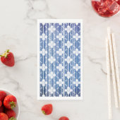 青い白い花のシグラデーションェーズストライプのパターン (インサイチュ)