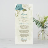 青い白い花の緑結婚色 メニュー (スタンド正面)