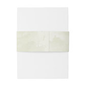 青い白い花の緑結婚色 招待状ベリーバンド (裏面例)