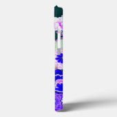 青い白い花牡丹、バラ日本のフローラ Case-Mate iPhoneケース (裏面 / 左)