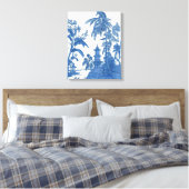 青い白い陳腐なウォールアートデコールキャンバスプリント キャンバスプリント (インサイチュ (寝室))