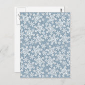 青い白い雪 ポストカード (正面/裏面)