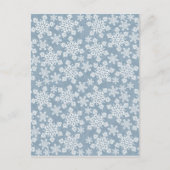 青い白い雪 ポストカード (正面)