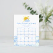 青い白い雲と太陽の赤ちゃんシャワービンゴゲーム (スタンド正面)