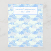 青い白い雲と太陽の赤ちゃんシャワービンゴゲーム (裏面)