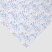 青い白い鳥かごハートティッシュペーパー 薄葉紙 (詳細)