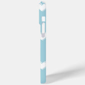 青い白かわいいシンプルハート Case-Mate iPhoneケース (裏面 / 左)