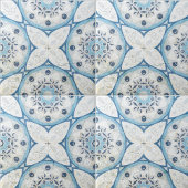 青い白のひび動揺して割れた石 – モザイクの外観 タイル