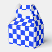 青い白のチェッ市松模様にクパターン フェイバーボックス (裏面サイド)