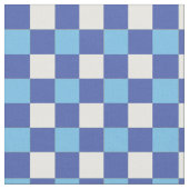 青い白のパタ市松模様にーン ファブリック (クローズアップ)