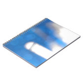 青い白のライトエフェクト ノートブック (左側)