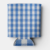 青い白の並んだダイニングの服。 缶クーラー (正面)