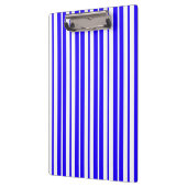 青い白の垂直ストライプ文字パターン クリップボード (左)