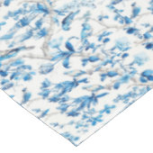 青い白の陳腐なコットンダイニングテーブルクロス テーブルクロス (アングル)