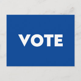 青い白の「票」 ポストカード