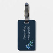 青い白は私をないパターン忘れます ラゲッジタグ (裏面縦)