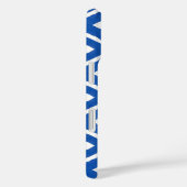 青い白ギリシャ地中海のタイル三角形シック Case-Mate iPhoneケース (裏面 / 右)