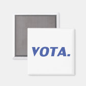 青い白スペインの色の政モダン治票 マグネット (正面/裏面)