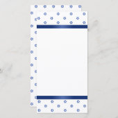 青い白ダビデの星 サンキューカード (正面/裏面)