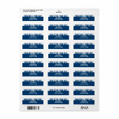 青い白モダン色のシンプルトレンドセッター事業A2 ラベル (フルシート)