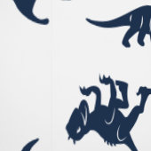 青い白恐竜男の赤ちゃん子供部屋取り外し可能 壁紙 (縫い目)