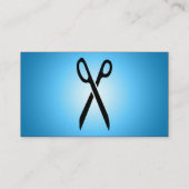 青い白熱はさみ 名刺 (裏面)