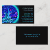 青い白熱生命の樹 名刺 (正面/裏面)