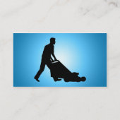 青い白熱芝生の刈ること 名刺 (裏面)