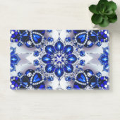 青い白色のノート ポストイット (オフィス)