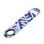 青い白葉色パターンThunder_Cove スピード栓抜き (正面アングル)