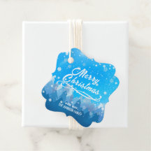 青い白雪平和な森メリークリスマス