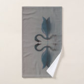 青い白鳥は愛に違いない バスタオルセット (ハンドタオル)