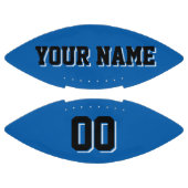 青い白黒のサッカーカスタム選手 アメリカンフットボール (パネル)