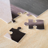 青い白黒孔雀大人1014部分 ジグソーパズル (側面)