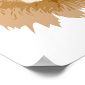 青い目かわいらしをした雄ライオン ポスター (角)