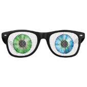 青い目と緑の目！ レトロサングラス (正面)