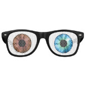 青い目と茶色の目！ レトロサングラス (正面)