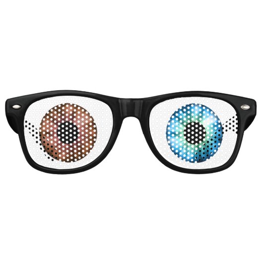 青い目と茶色の目！ レトロサングラス (正面)