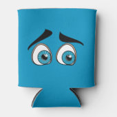 青い目のおもしろいクーラーボックス – カスタマイズ 缶クーラー (正面)