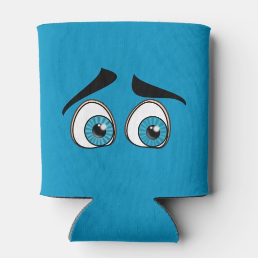 青い目のおもしろいクーラーボックス – カスタマイズ 缶クーラー (裏面)