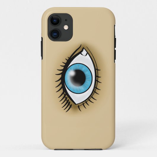 青い目のアイコン Case-Mate iPhoneケース (裏面)