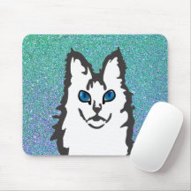 青い目のアンゴラ猫