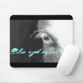 青い目のウマ科の マウスパッド (マウス)