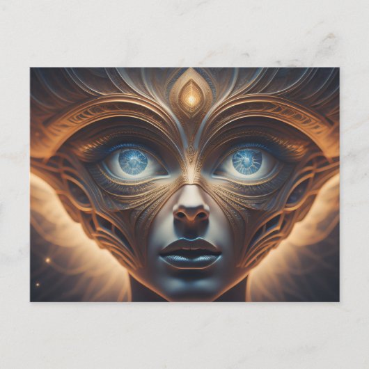 青い目のエイリアン ポストカード (正面)