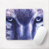 青い目のオオカミのマウスパッド マウスパッド (マウス)