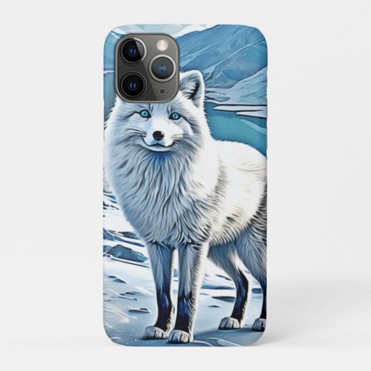 青い目のキツネシーンデザイン Case-Mate iPhoneケース (裏)